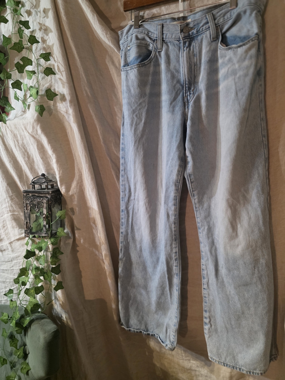Womens Levi's Light Wash Wide Leg Jeans